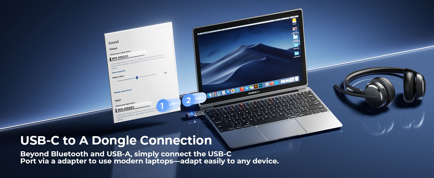 USB C Adapter Connection