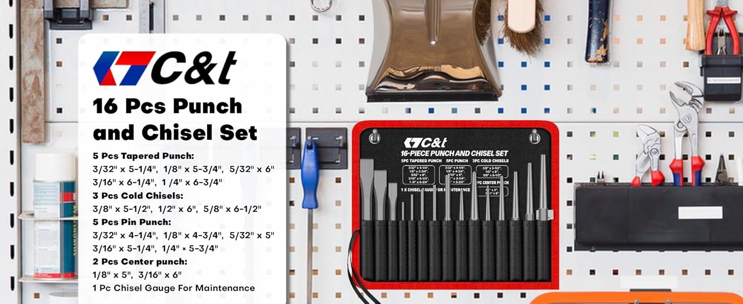 16Piece Punch and Chisel