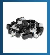 TRENDnet Cat6 Keystone Jack, 25-Pack Bundle, 90° Angle Termination, Compatible with Cat5, Cat5e, ...