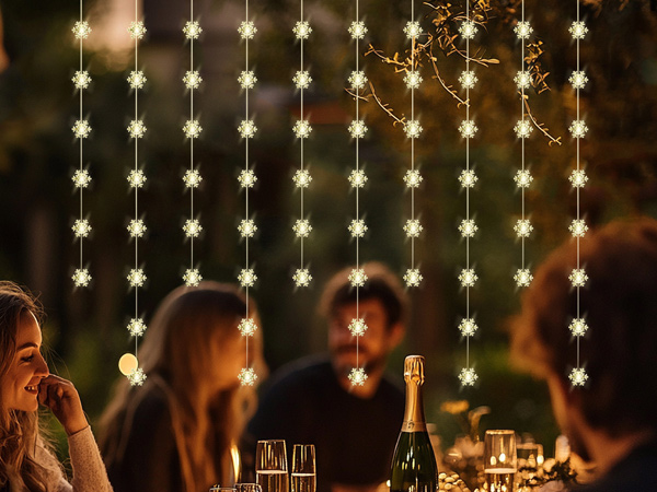 snowflake hanging lights