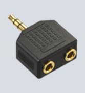 VCE 2-Pack 3.5mm Headphone Y Splitter, Gold Plated 1/8 inch Male to Dual Female Stereo Jack Adapt...