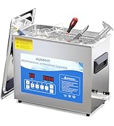 KUNPHY Ultrasonic Cleaner, 7L(1.85 gal) 40kHz Jewelry Cleaner Ultrasonic Machine with Heater, Deg...