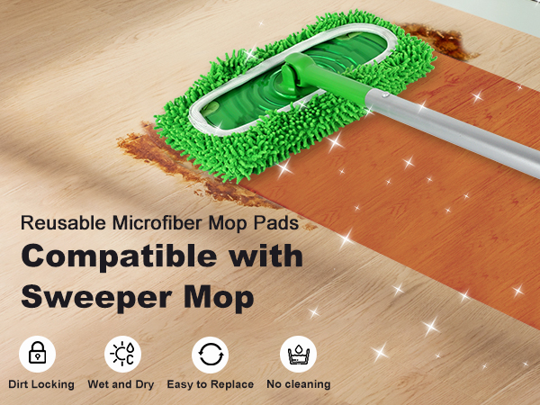 reusable swiffer mop pads
