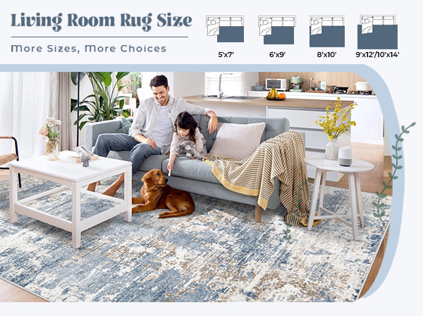 living room rug sizes
