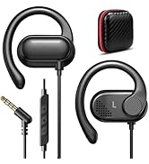 iMangoo 3.5mm Over the Ear Buds Wired Earbuds for Kids Women Aux Plug in Headphones 3.5 mm Jack E...