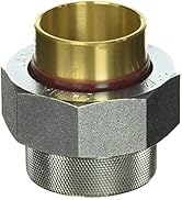 Eastman 1-1/2 Inch FIP x 1-1/2 Inch Sweat Dielectric Union, Steel with Brass Finish, EZ-20509
