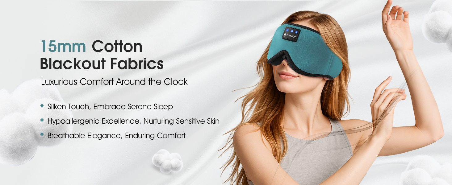 Sleep Headphones Mask Bluetooth 3D Music Eye