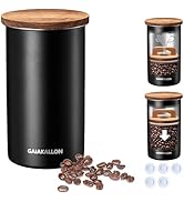 GAIAKALLON Vacuum Coffee Canister, Stainless Steel Airtight Coffee Storage Container, Coffee Cont...