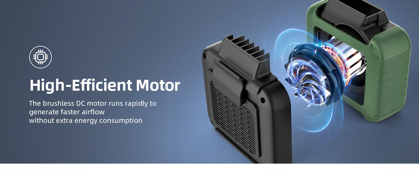 belt fan clip on waist portable cooling fan mini waist fan