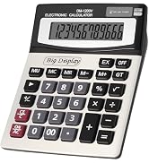 DANRONG Desk Calculator, Extra Large 4in LCD Display, 12 Digits, Solar &amp; Battery Dual Power, Calc...