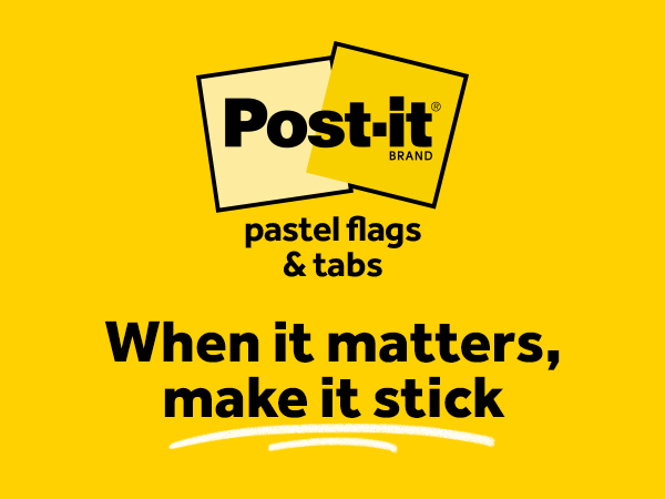 Post-it Pastel Flags &amp;amp; Tabs