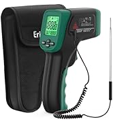 ERICKHILL Infrared Thermometer Gun, Dual Mode IR Laser Thermometer with -50°C~800°C and Meat Prob...