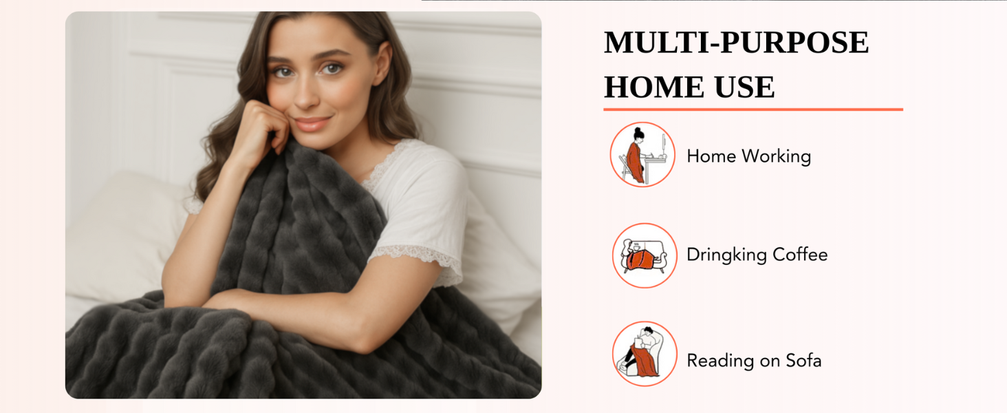 Heated Weighted Blanket Throw