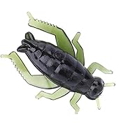 Pwshymi Fishing Soft Lures, 50 Pcs Fishing Baits Lure Artificial Lure Green Soft Plastic Cricket ...