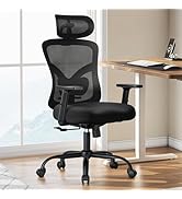 Marsail Ergonomic Office Chair Ergonomic Gaming Chair with Lumbar Support, 2D Headrest, Adjustabl...