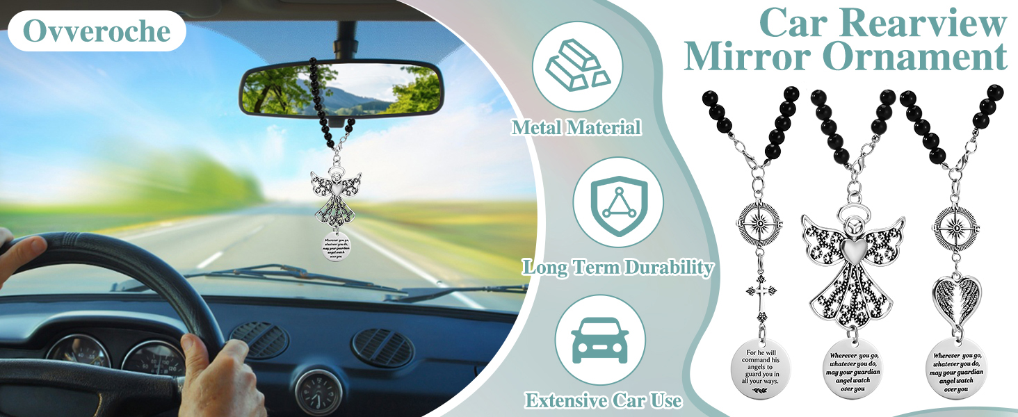 Guardian Angel Rearview Mirror Charm
