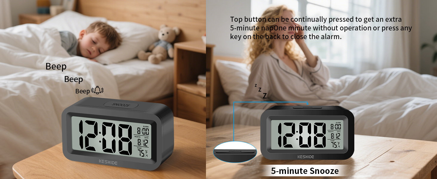 alarm clock battery powered