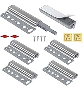 Push to Open Magnet Door Cupboard Jiayi 6 Pieces Metal Magnetic Latch Push Open Push Open Push Cu...