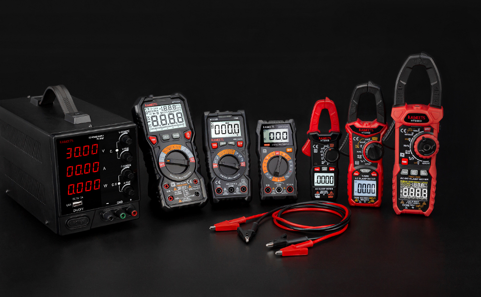 alligator clip test lead for electrical test with multimeter