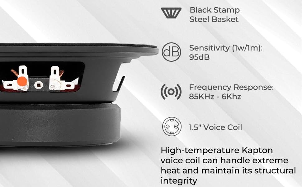 car audio speaker midrange with bullet