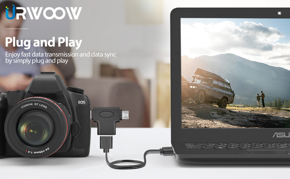 OTG function supports devices in your daily life such as digital camera, mouse, keyboard and etc