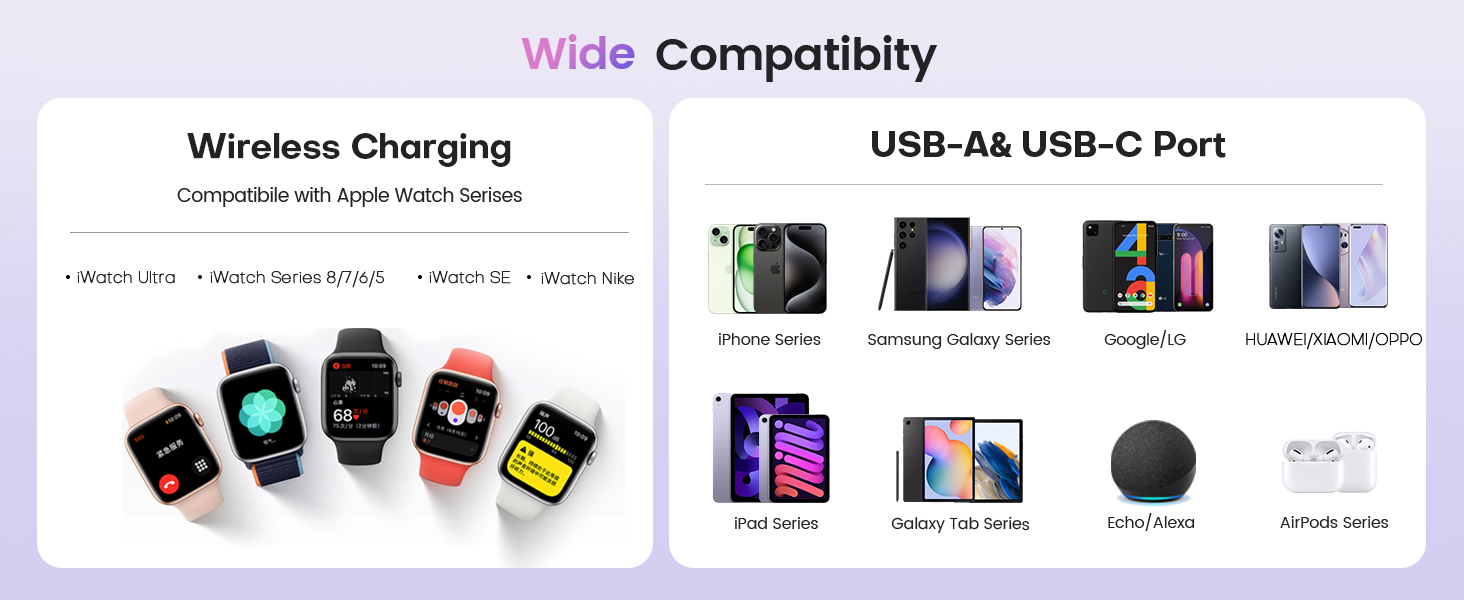 for apple watch charger can charge many devices.