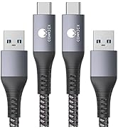 CONMDEX Android Auto USB Cable [Upgrade, 3ft, 2Pack] 10Gbps USB 3.1 Gen 2 USB A to USB C Data Tra...