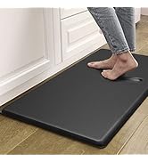 Artnice Cushion Kitchen Mat for Standing Desk Mat,Black Anti Fatigue Mats for Kitchen Floor,3/4 I...