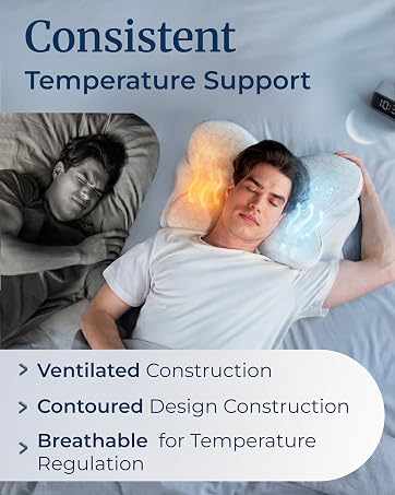 derila ergo pillow cooling pillowcase breathable pillow neck pillow