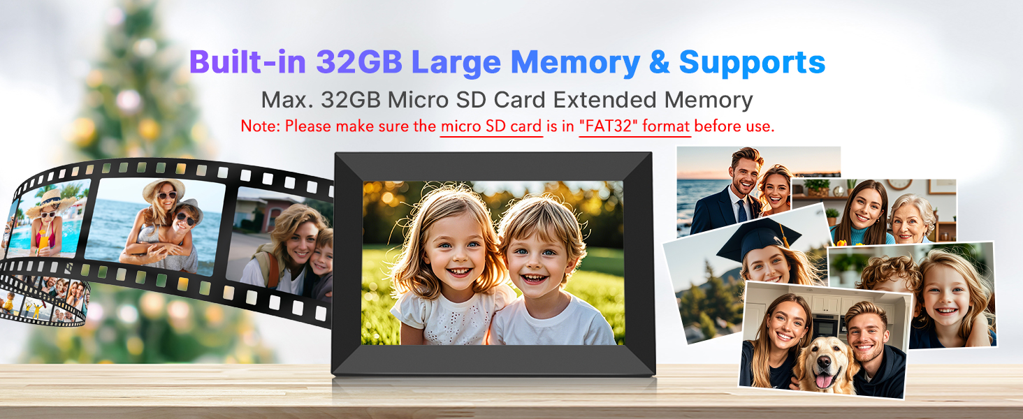 Built-in 32GB Memory