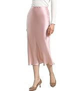 DAISYSILK Women's 100% Silk Half-Body Skirt-Fashionable, Comfortable, and Versatile
