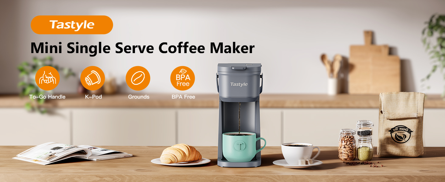 gray single serve coffee maker
