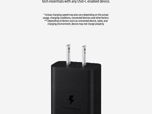 Samsung 15W Power Adapter Black