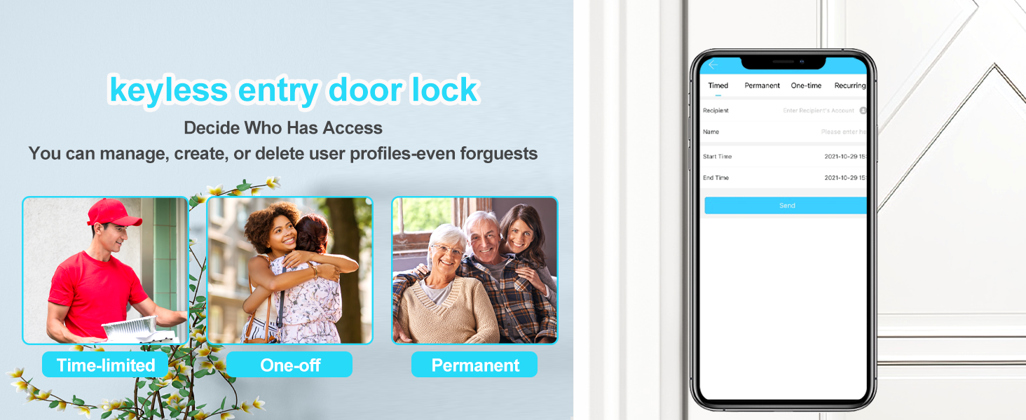 keyless entry door lock