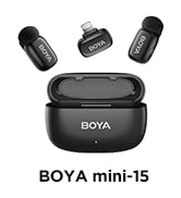BOYAMINI Wireless Lavalier Lapel Microphone for iPhone 14/13/12,MFi Certified Lightning Port,Nois...