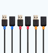 3-Pack Short USB to USB Extension Cable