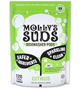 Molly's Suds Dishwasher Pods | Clean Dishwasher Detergent, Cuts Grease &amp; Rinses Clean (Residue-Fr...
