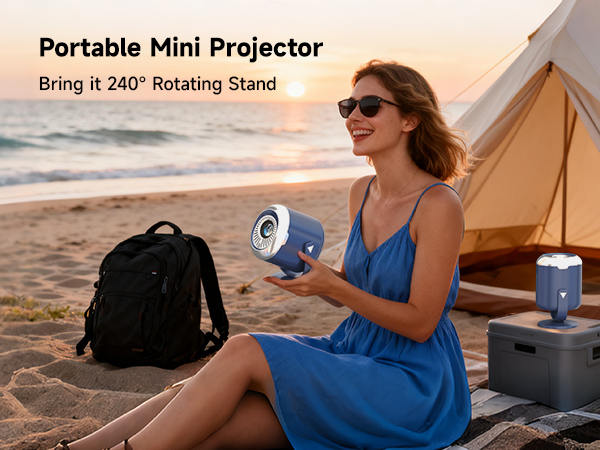 portable projector with stand