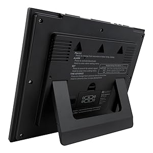 Lacrosse, la crosse, 513-54087, atomic, self set, time, digital clock, tabletop, wall clock