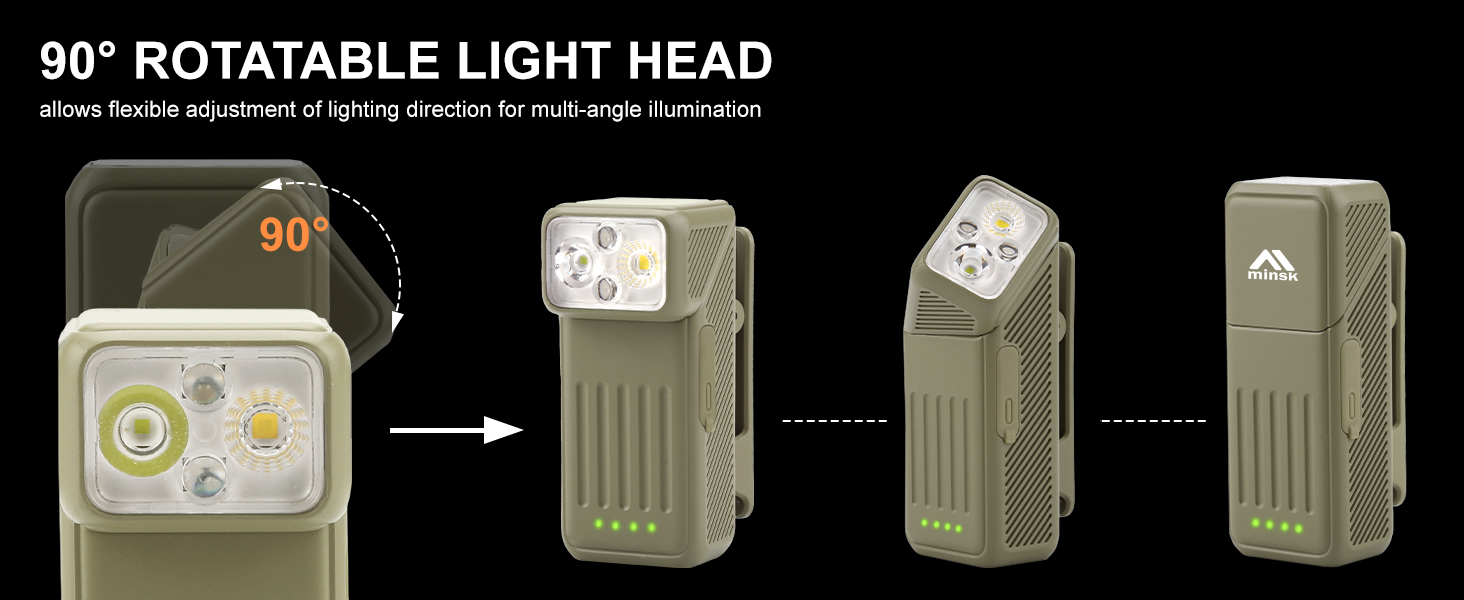 mini EDC small flashlights pocket for adult men USB c led rechargeable mental