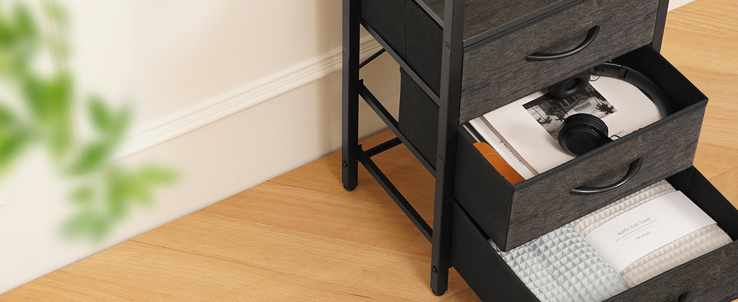 side table with storage