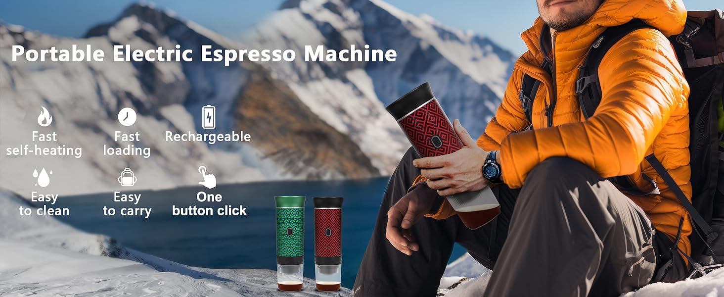 Portable Coffee Maker Espresso Machine for Travel