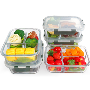 GLASS MEAL PREP CONTAINERS
