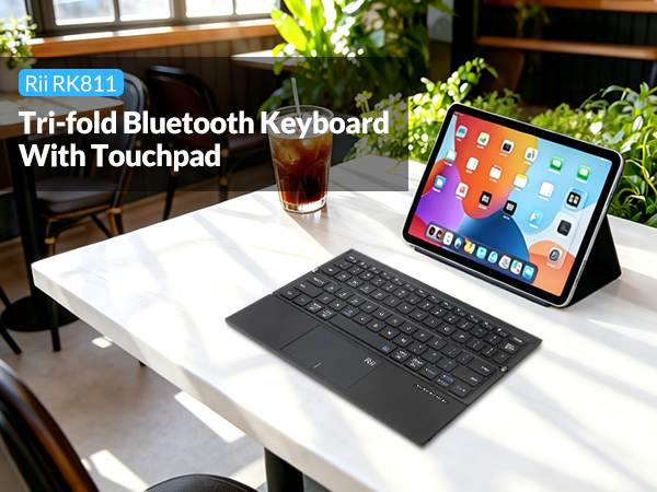 Rii RK811 Tri-Fold Bluetooth Keyboard