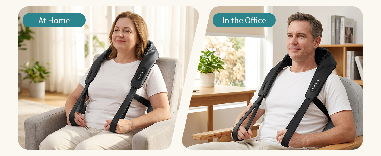 heated shiatsu neck and back massager
