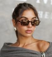 SOJOS Trendy Rectangle Polarized Sunglasses for Women Men, Retro Small Thin Slim Narrow Square Su...