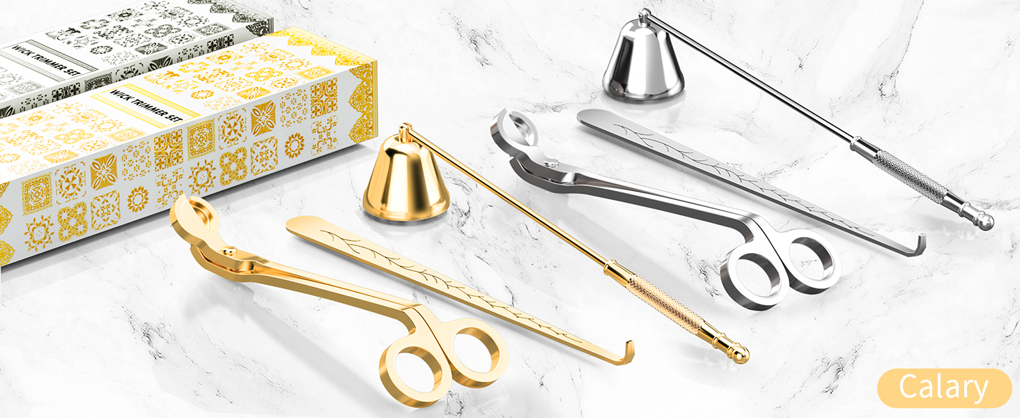 calary Candle Wick Trimmer, Candle Snuffer and Wick Dippe