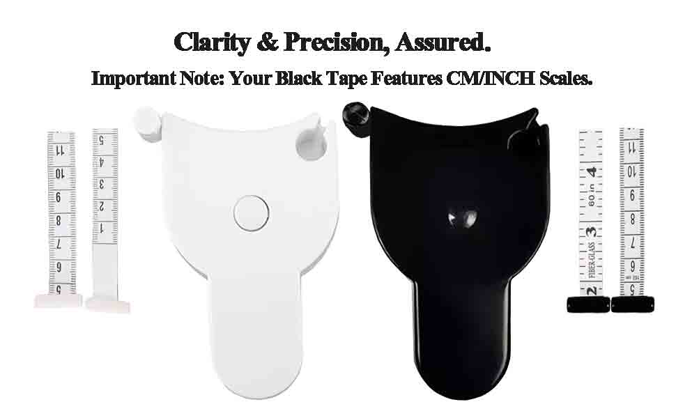 Important Note: Your Black Tape Features CM/INCH Scales.