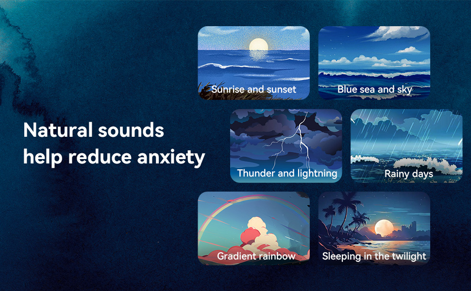 Smart Wake Up Light Sunrise Alarm Clock White Noise Machine for Adults Kids