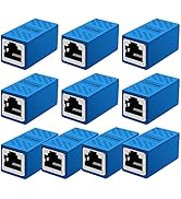 Dingsun RJ45 Coupler in-Line Coupler Cat7/Cat6 /Cat5/ Cat5e Network Cable Extender Adapter, Femal...